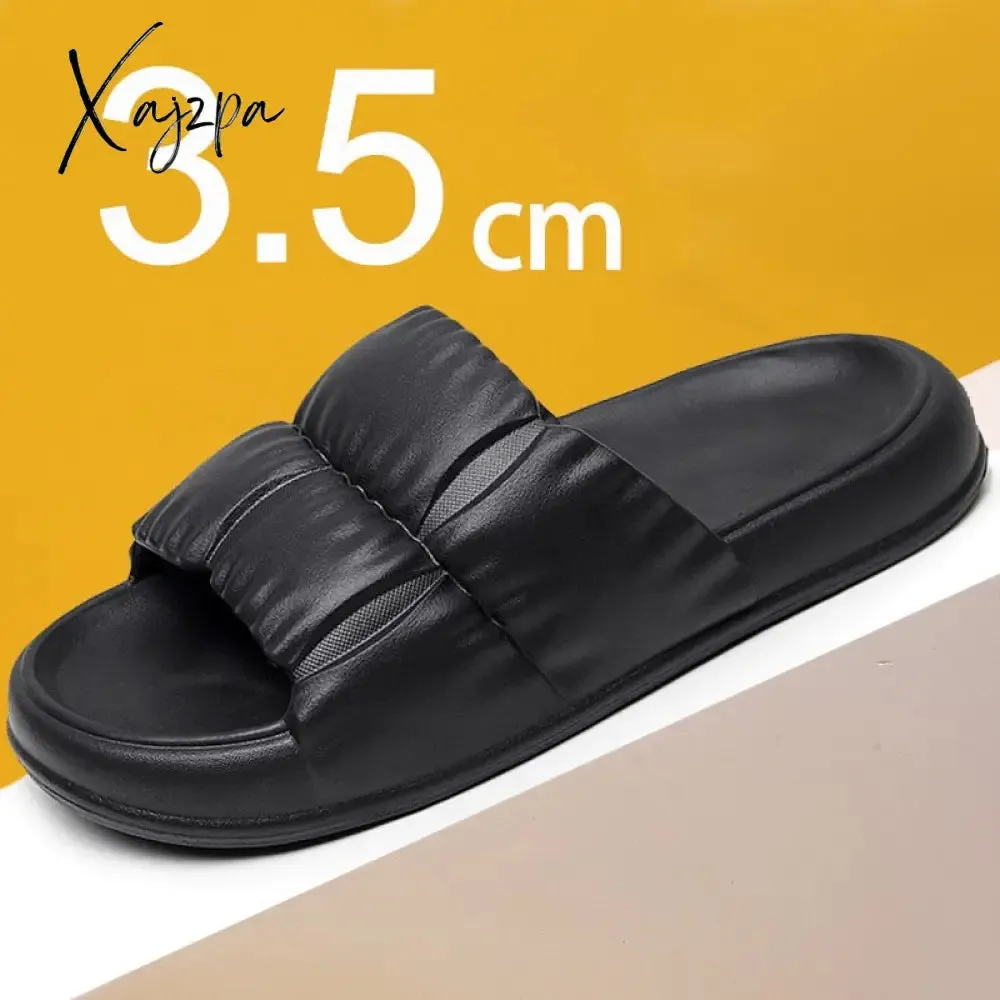 Xajzpa Home Soft Sole Cloud Slippers Women Non Slip Platform Bathroom slides Woman Summer Thick Bottom Sandals Flip Flops